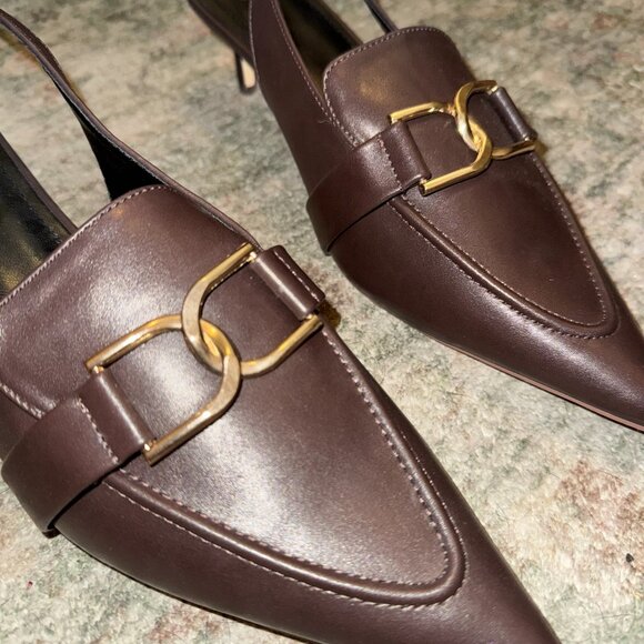 Brown Kitten Sling Back Heel - Picture 5 of 5